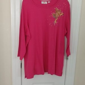 NWOT Pink Quacker Factory Frog Tee